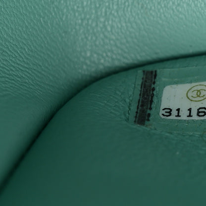 Chanel Caviar Quilted Jumbo Double Flap Light Green 7 of 11