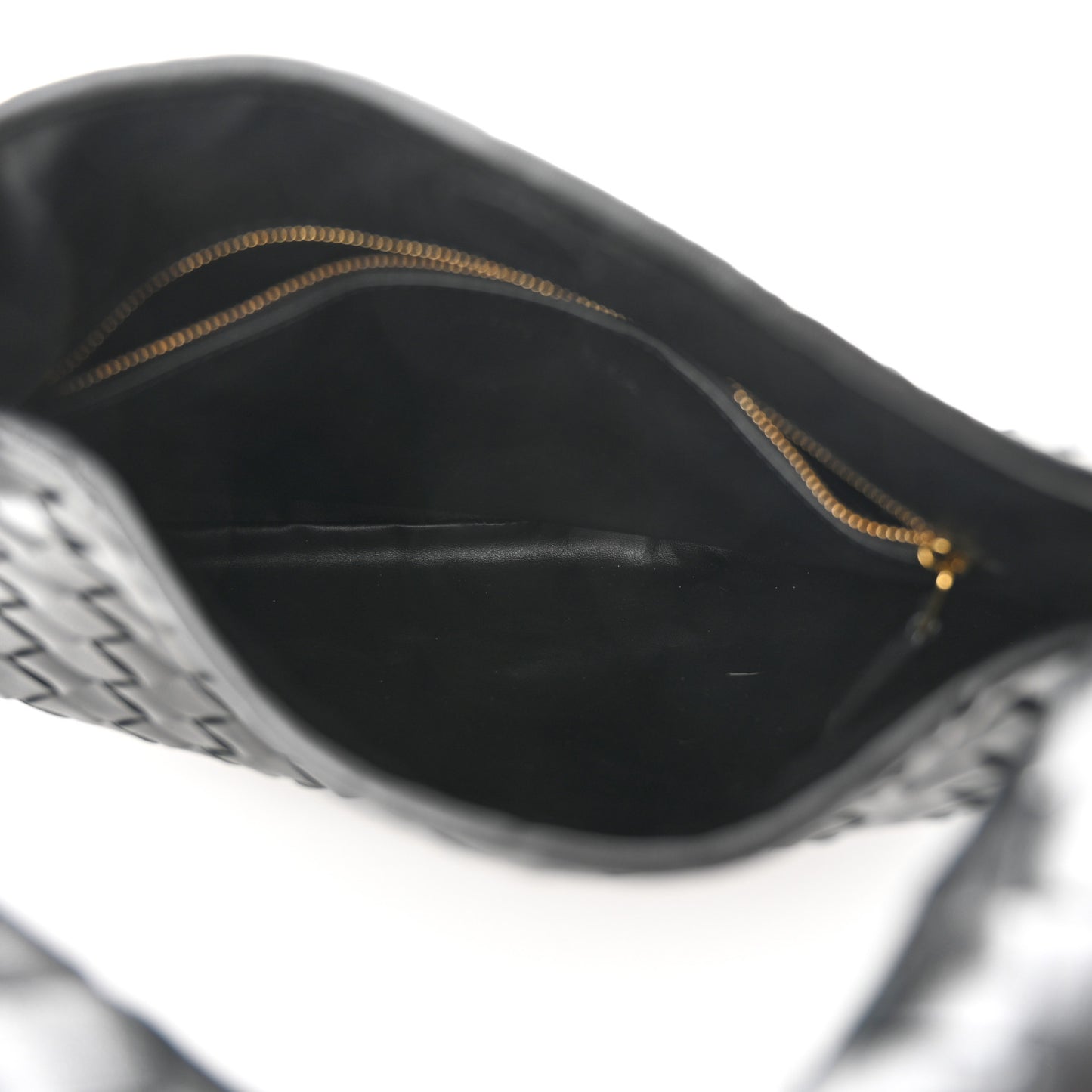 Calfskin Intrecciato Small Hop Black