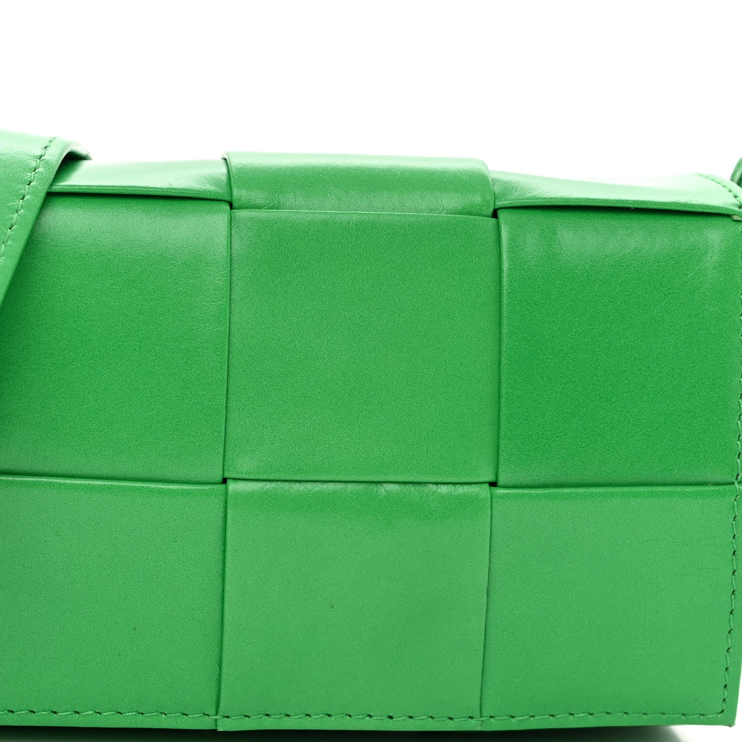 Bottega Veneta Crinkled Lambskin Maxi Intrecciato Extra Mini Cassette Crossbody Bag Parakeet 7 of 11