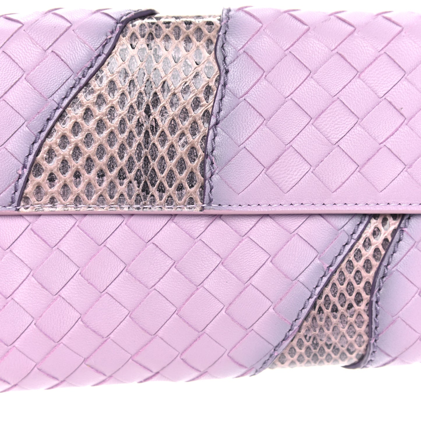Nappa Ayers Intrecciato Continental Flap Wallet