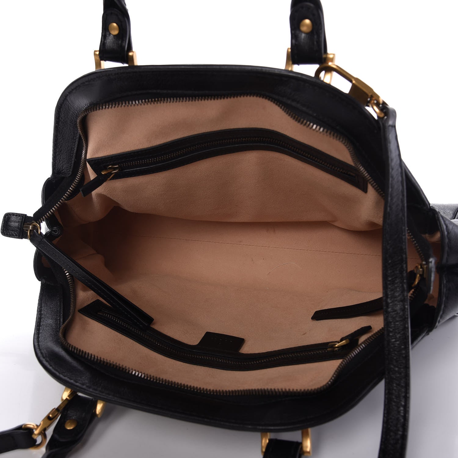 Gucci Calfskin Medium Re(Belle) Top Handle Bag Black 5 of 11