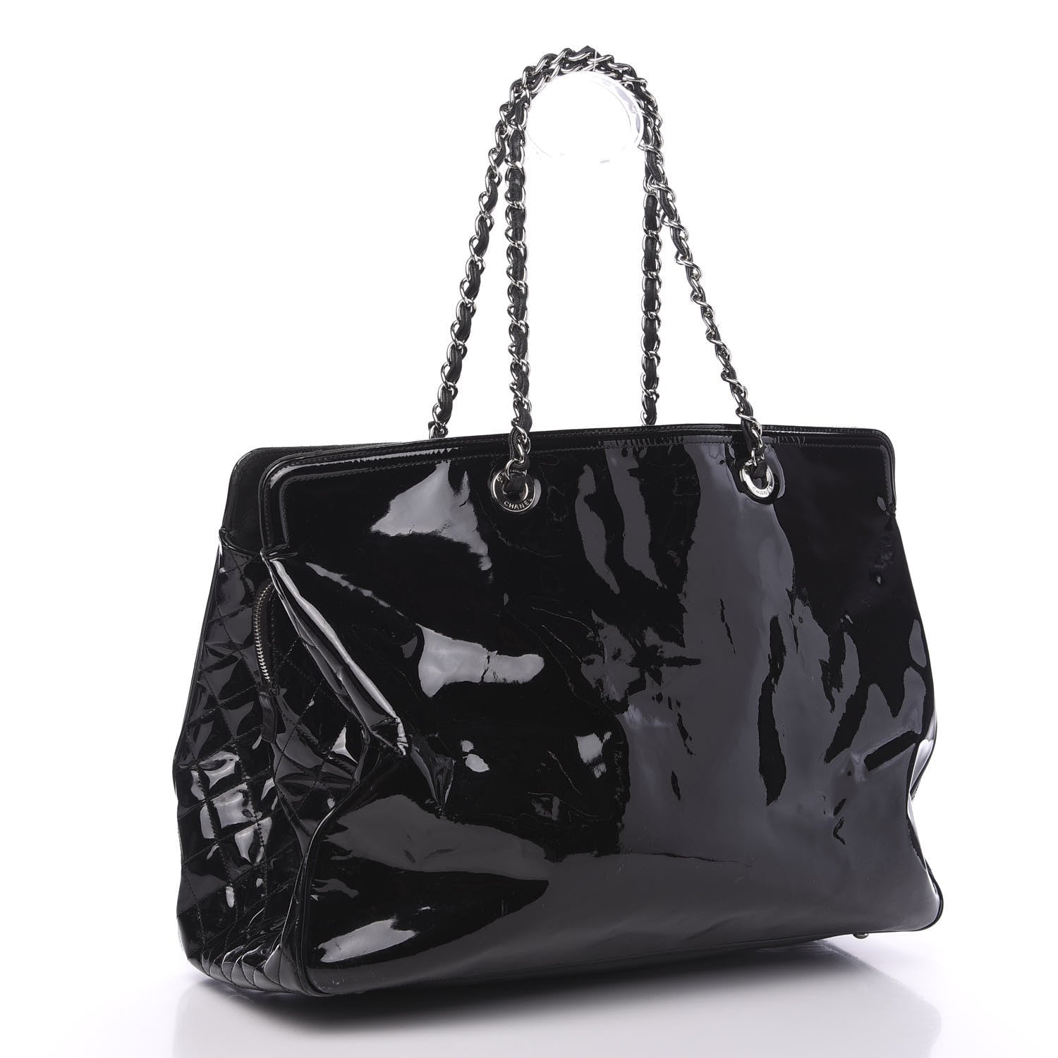 Chanel Vinyl XL Lipstick Tote Black 2 of 19