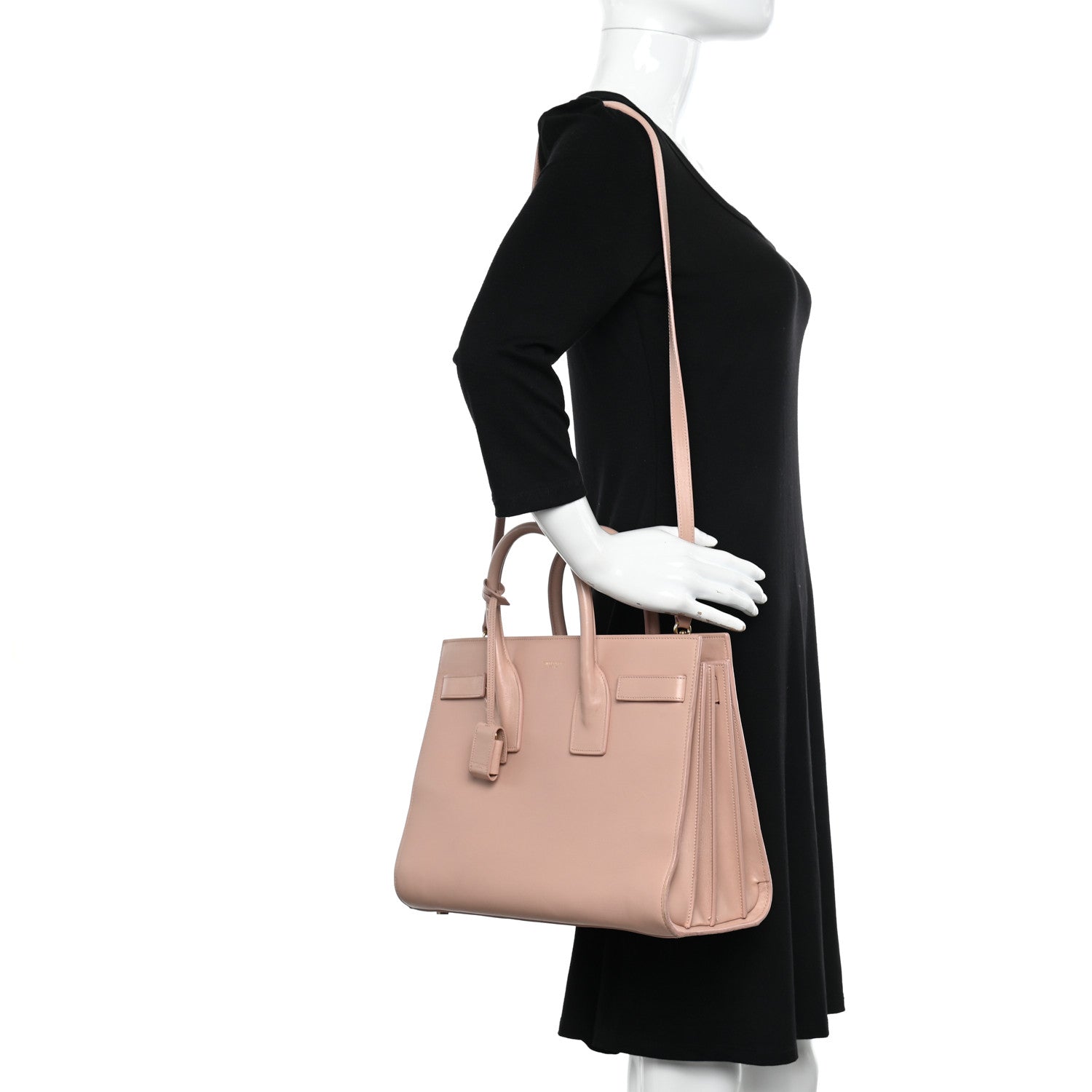 Saint Laurent Calfskin Small Sac De Jour Light Blush 3 of 17