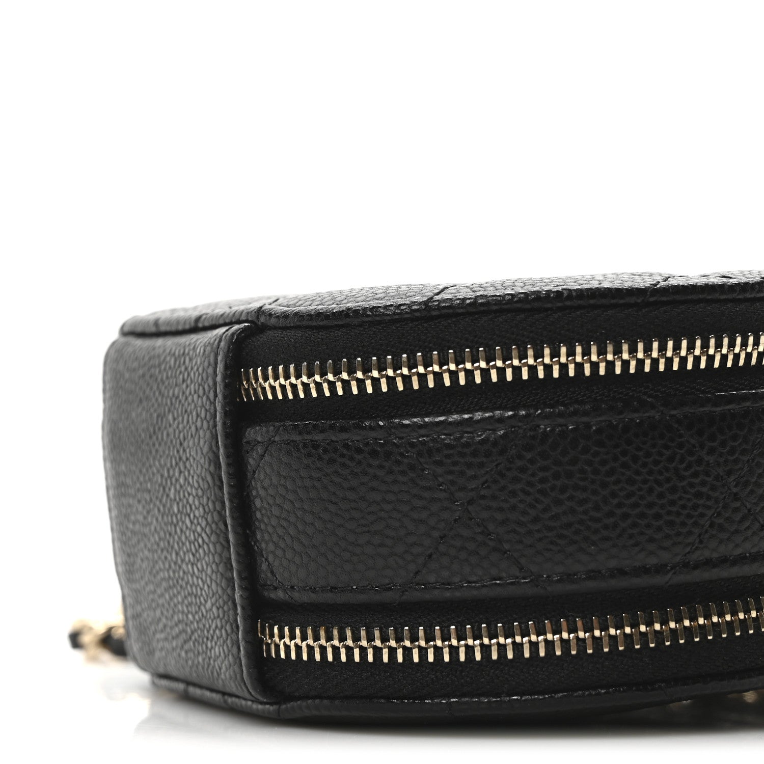 Chanel Caviar Quilted Round Handle With Care Vanity With Chain Black 9 of 9