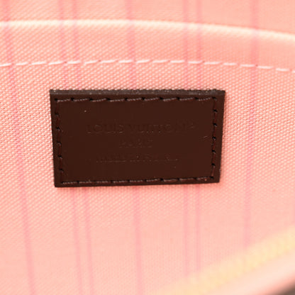 Louis Vuitton Damier Ebene Neverfull MM GM Pochette Rose Ballerine 6 of 6