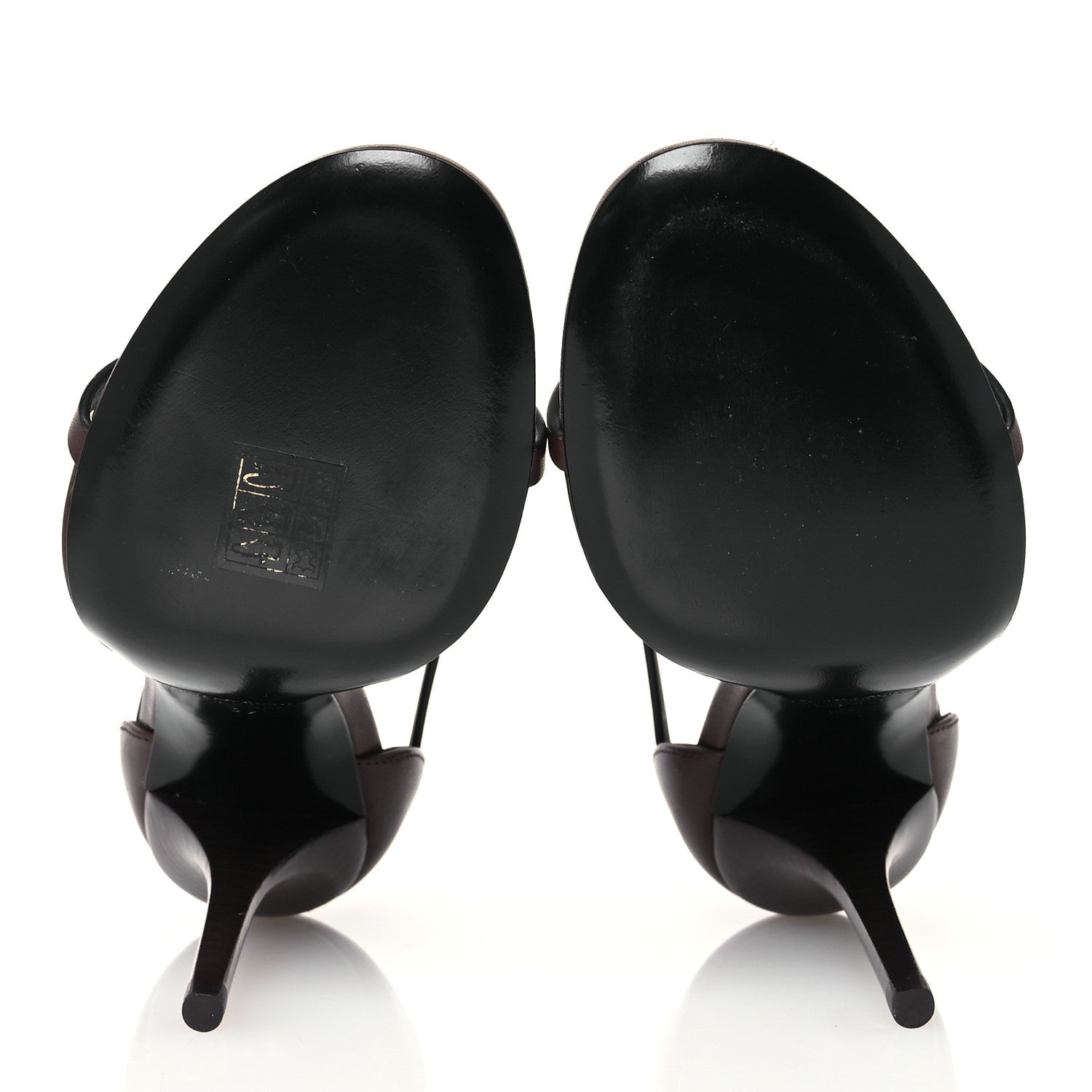 Saint Laurent Calfskin Cassandra 100 Sandals 37 Moro 6 of 13