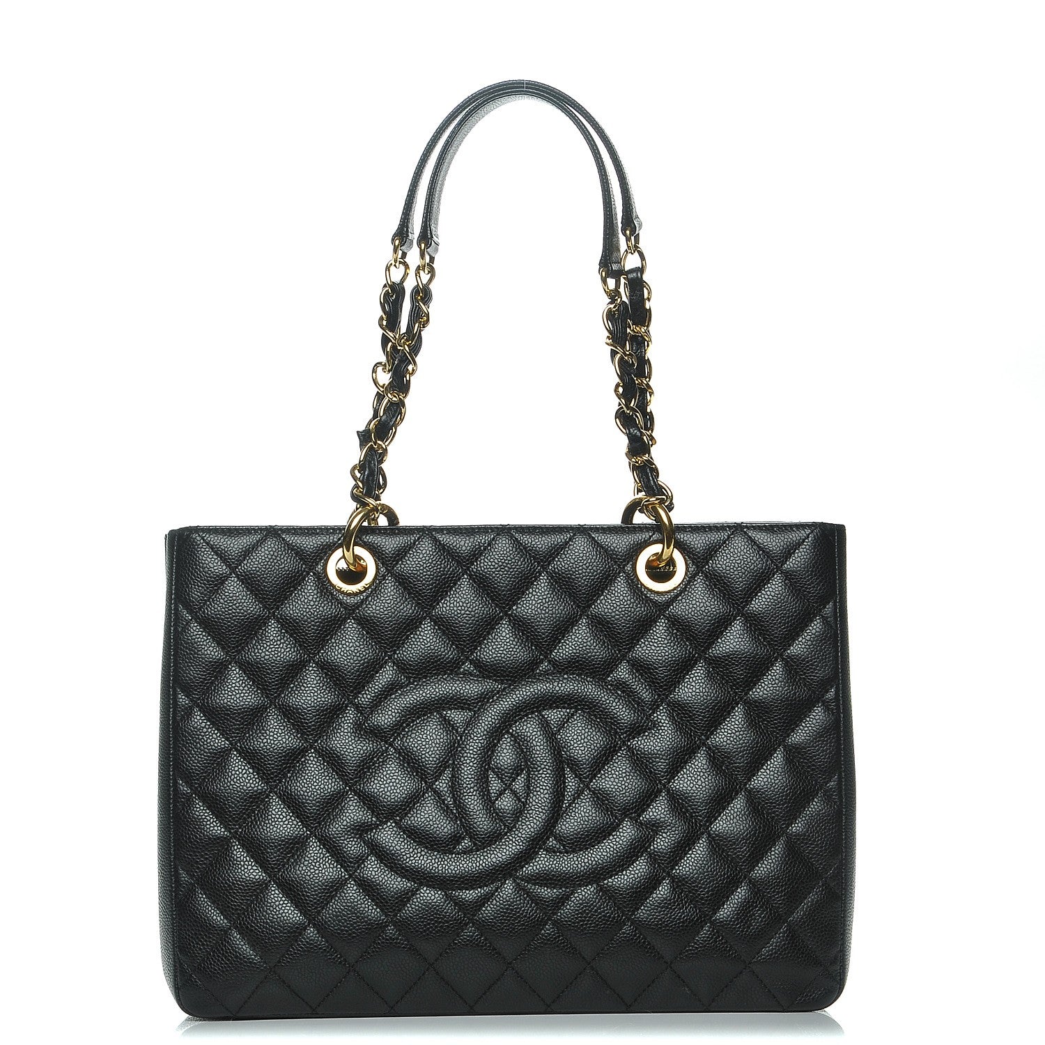 Chanel Caviar Quilted Grand Shopping Tote GST Black 1 of 8