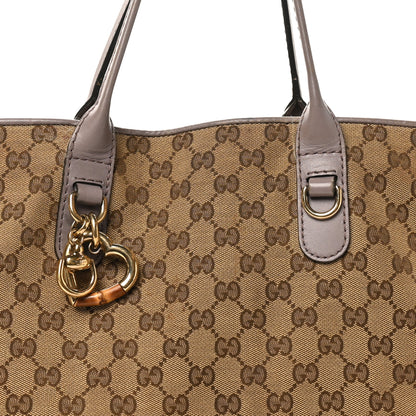 Gucci Monogram Large Heart Bit Charm Hobo Purple 8 of 15