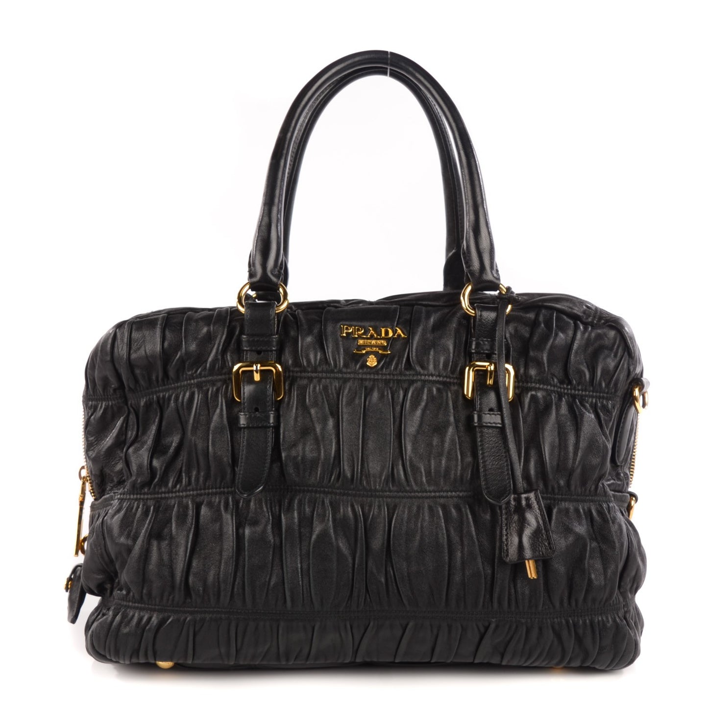 Nappa Gaufre Tote Nero Black