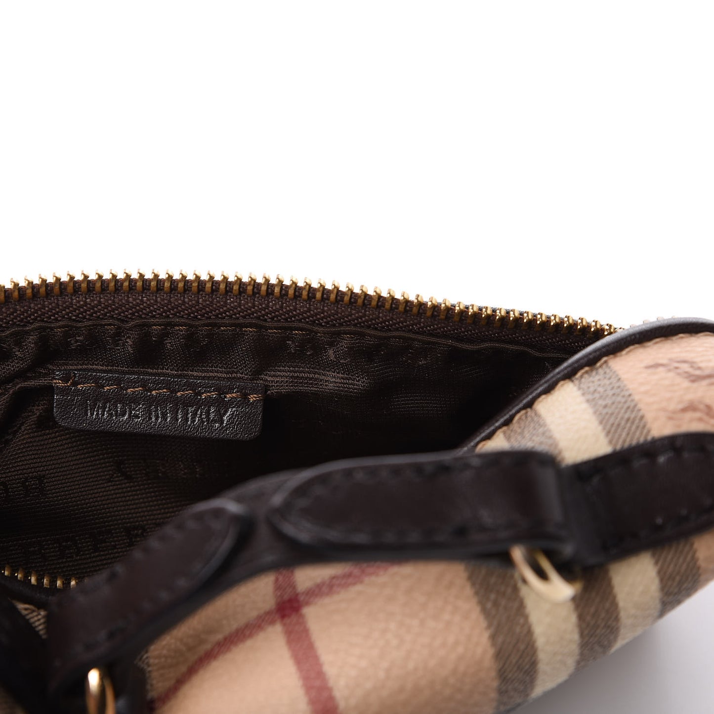 Haymarket Check Pouch Chocolate