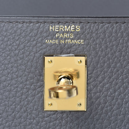 Hermes Togo Kelly Retourne 25 Etain 14 of 32
