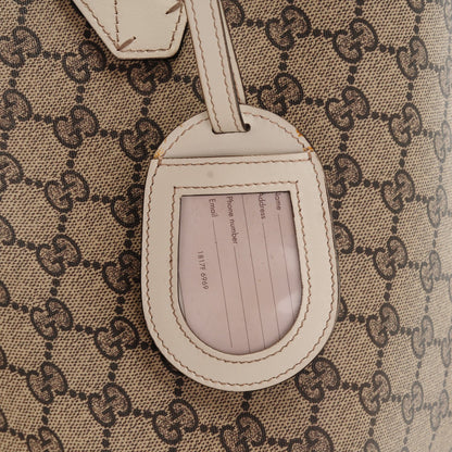 Gucci GG Supreme Monogram Medium Reversible Tote Beige White 7 of 10