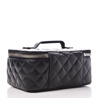 Chanel Lambskin Quilted Jewelry Case Black 3 of 9