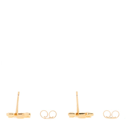 Louis Vuitton Metal LV Iconic Earrings Gold 3 of 4