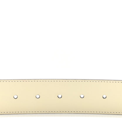 Gucci Calfskin Double G 40mm Belt 80 32 Mystic White 5 of 5