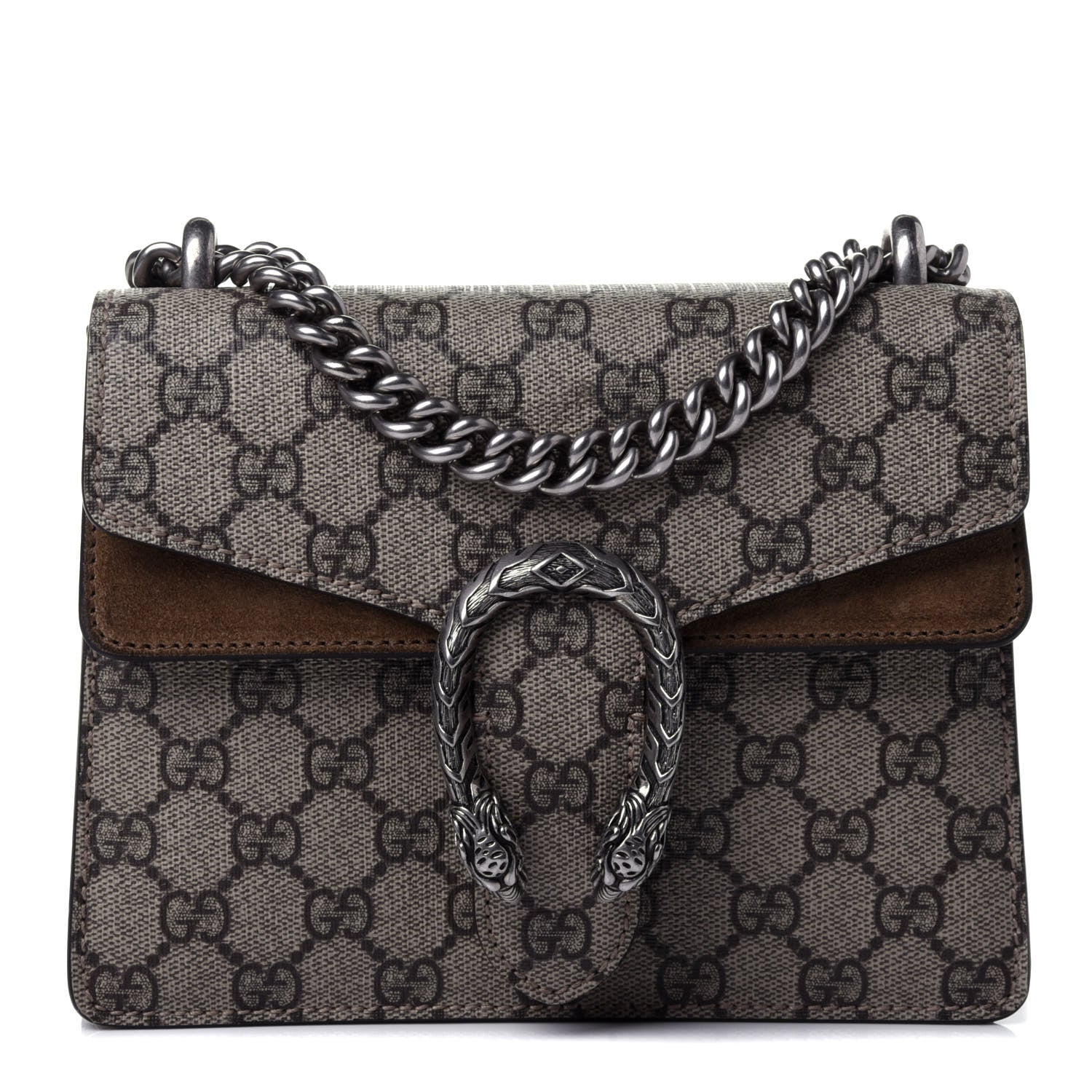 Gucci GG Supreme Monogram Mini Dionysus Shoulder Bag Taupe 1 of 4
