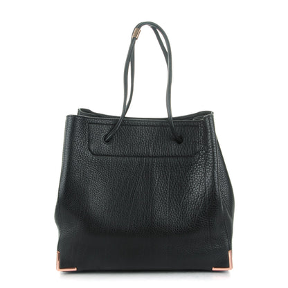 Alexander Wang Pebbled Calfskin Large Prisma Tote Black Rose Gold Hardware 1 of 6