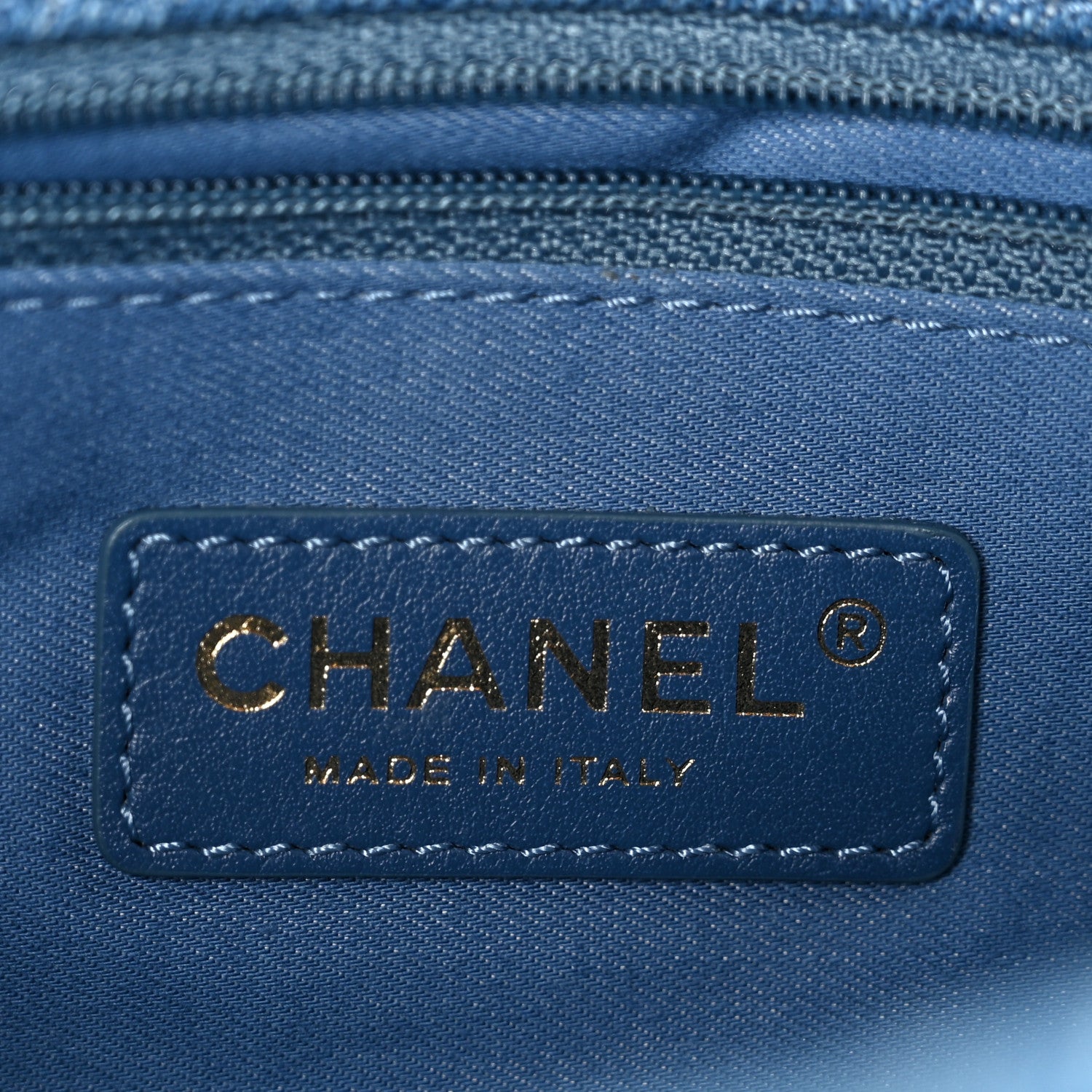 Chanel Denim Quilted Denim Large Mood Flap Blue Multicolor 6 of 11