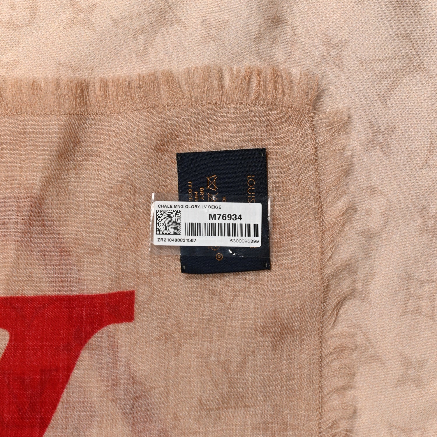 Louis Vuitton Wool Monogram Glory LV Shawl Beige 5 of 5