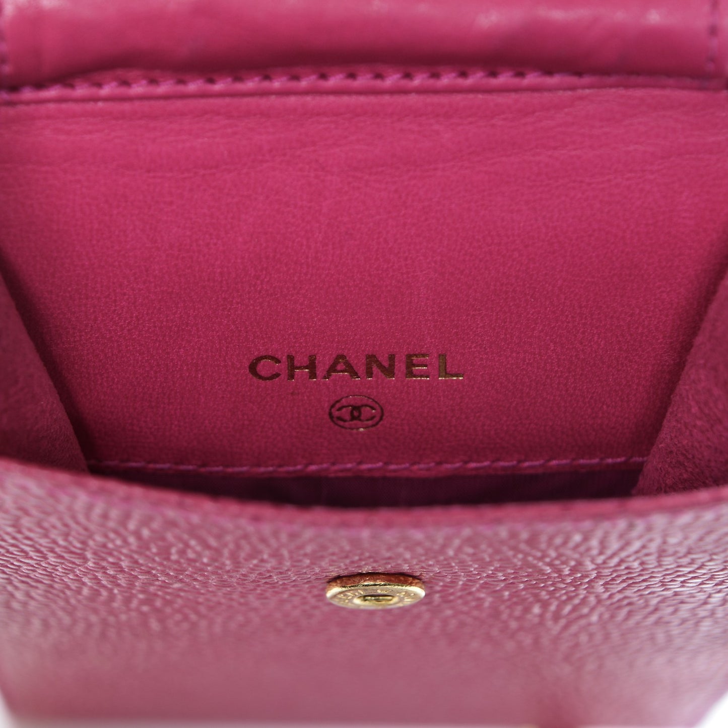 Caviar Cell Phone Crossbody Bag Pink