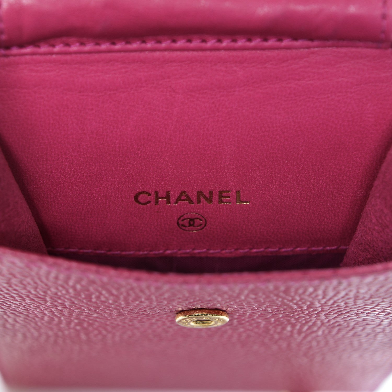 Chanel Caviar Cell Phone Crossbody Bag Pink 6 of 9
