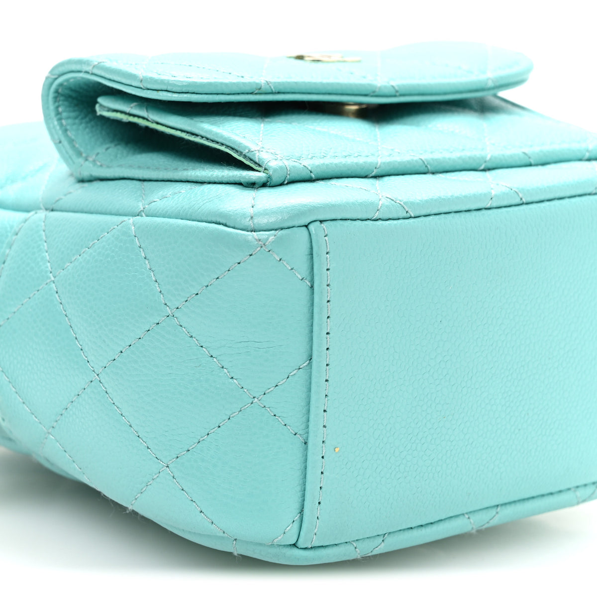 Caviar Quilted CC Mini Classic Backpack Blue