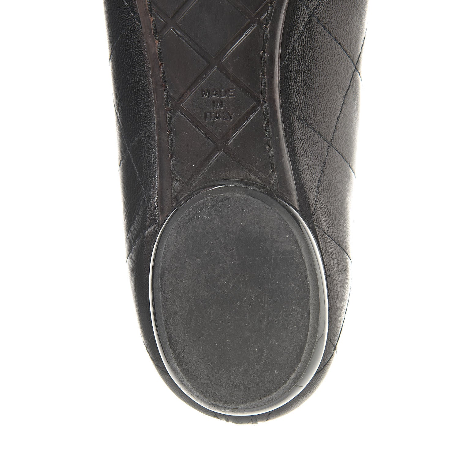 Chanel Lambskin Cambon Quilted Ballerina Flats 37 Black 12 of 12