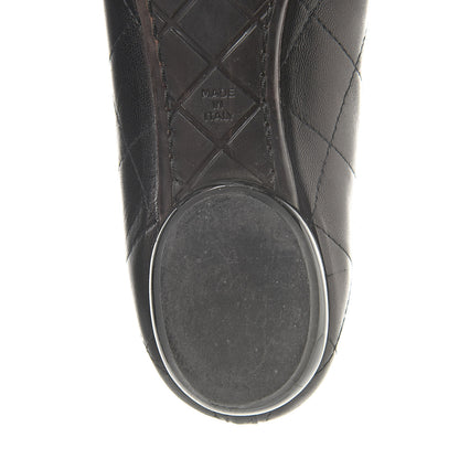 Chanel Lambskin Cambon Quilted Ballerina Flats 37 Black 12 of 12