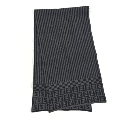Fendi Wool FF Scarf Grey 2 of 3