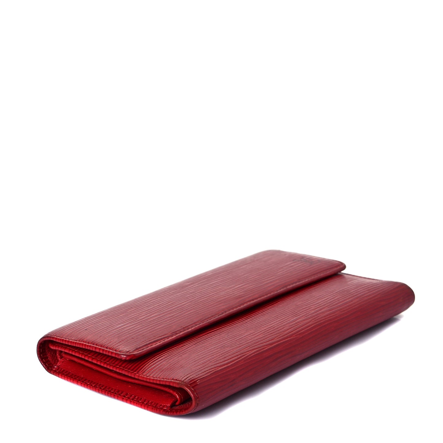 Epi Porte Tresor International Wallet Castillan Red