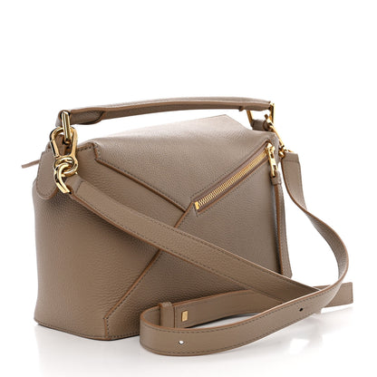 Loewe Grained Calfskin Small Puzzle Edge Bag Sand 3 of 10