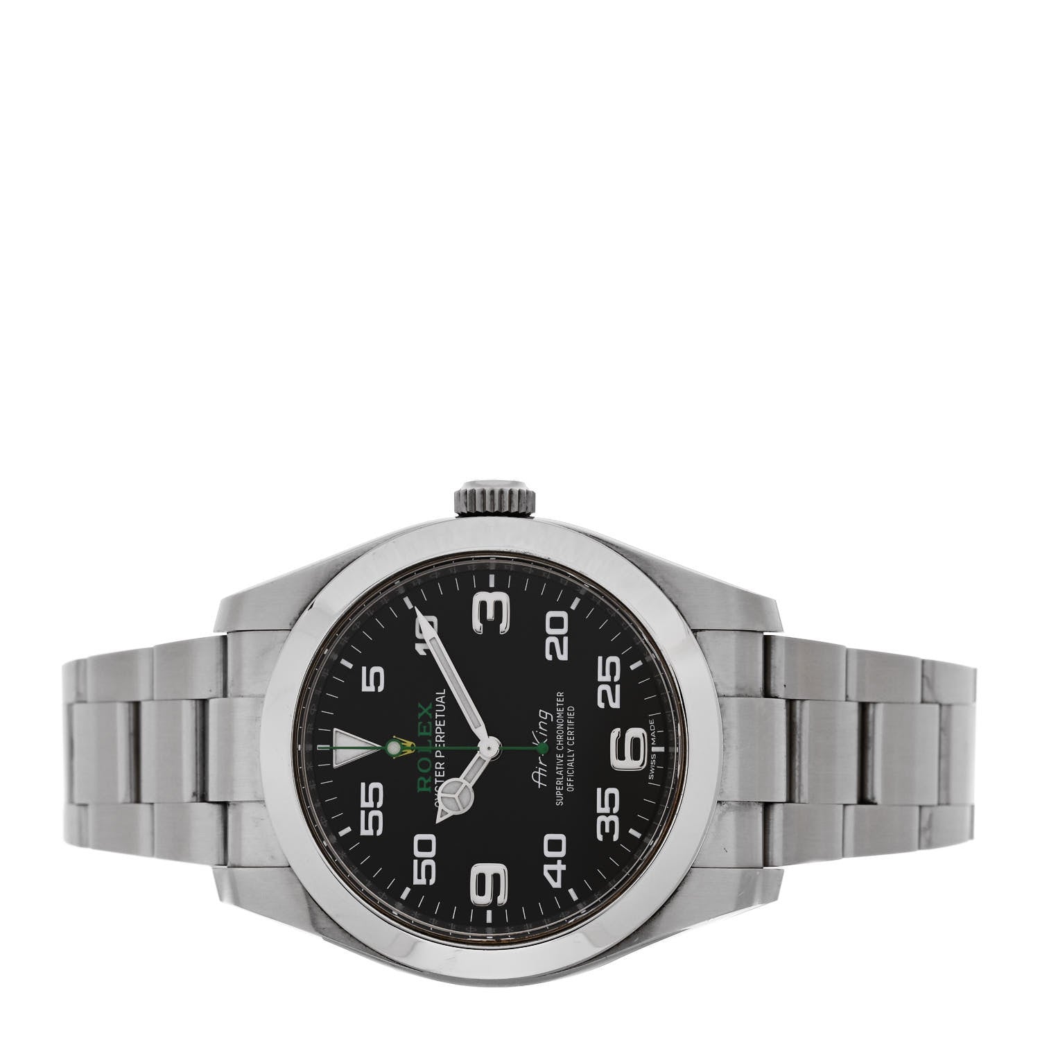 Rolex Stainless Steel 40mm Air-King Oyster Perpetual Watch Black 116900 2 of 5