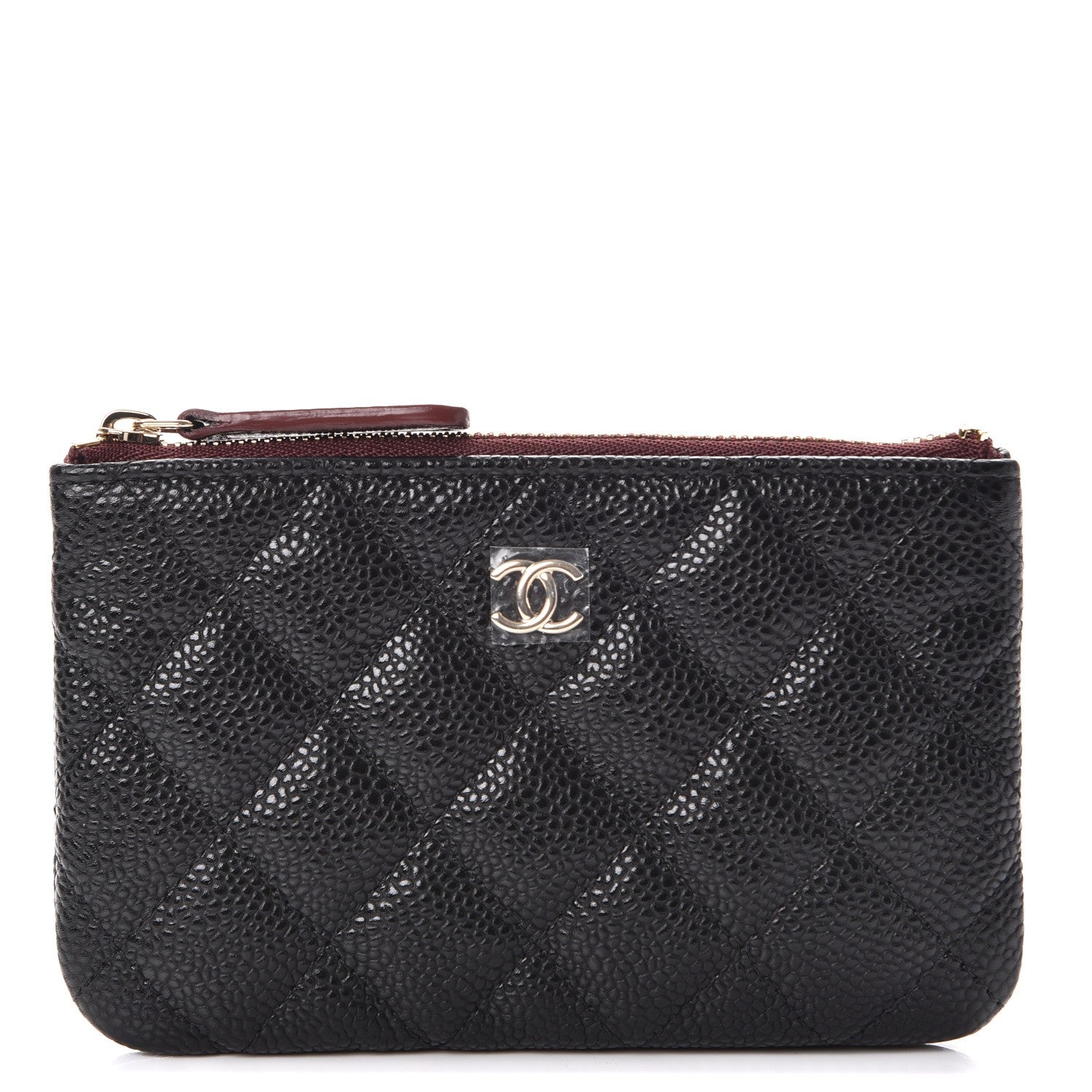 Chanel Caviar Quilted Small Cosmetic Case Black 1 of 7