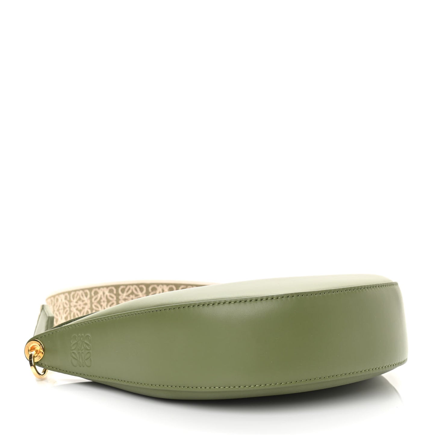 Satin Calfskin Jacquard Luna Bag Avocado Green