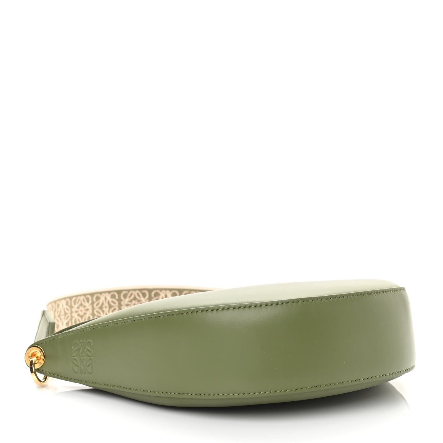 Loewe Satin Calfskin Jacquard Luna Bag Avocado Green 4 of 10