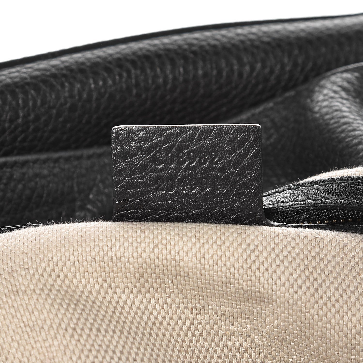 Gucci Pebbled Calfskin Medium Soho Chain Shoulder Bag Black 7 of 8