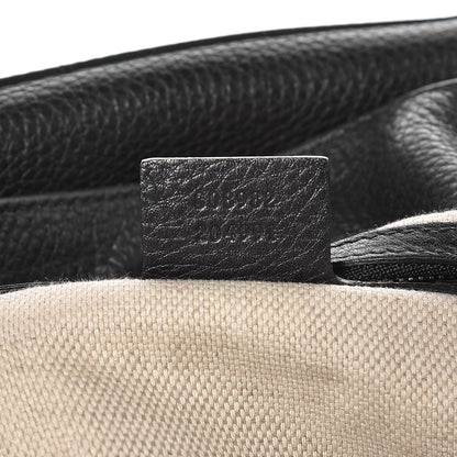 Gucci Pebbled Calfskin Medium Soho Chain Shoulder Bag Black 7 of 8