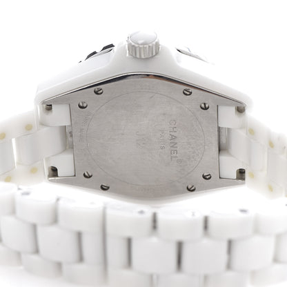 Chanel Stainless Steel Ceramic Diamond Dial 38mm J12 Automatic Watch White 5 of 5