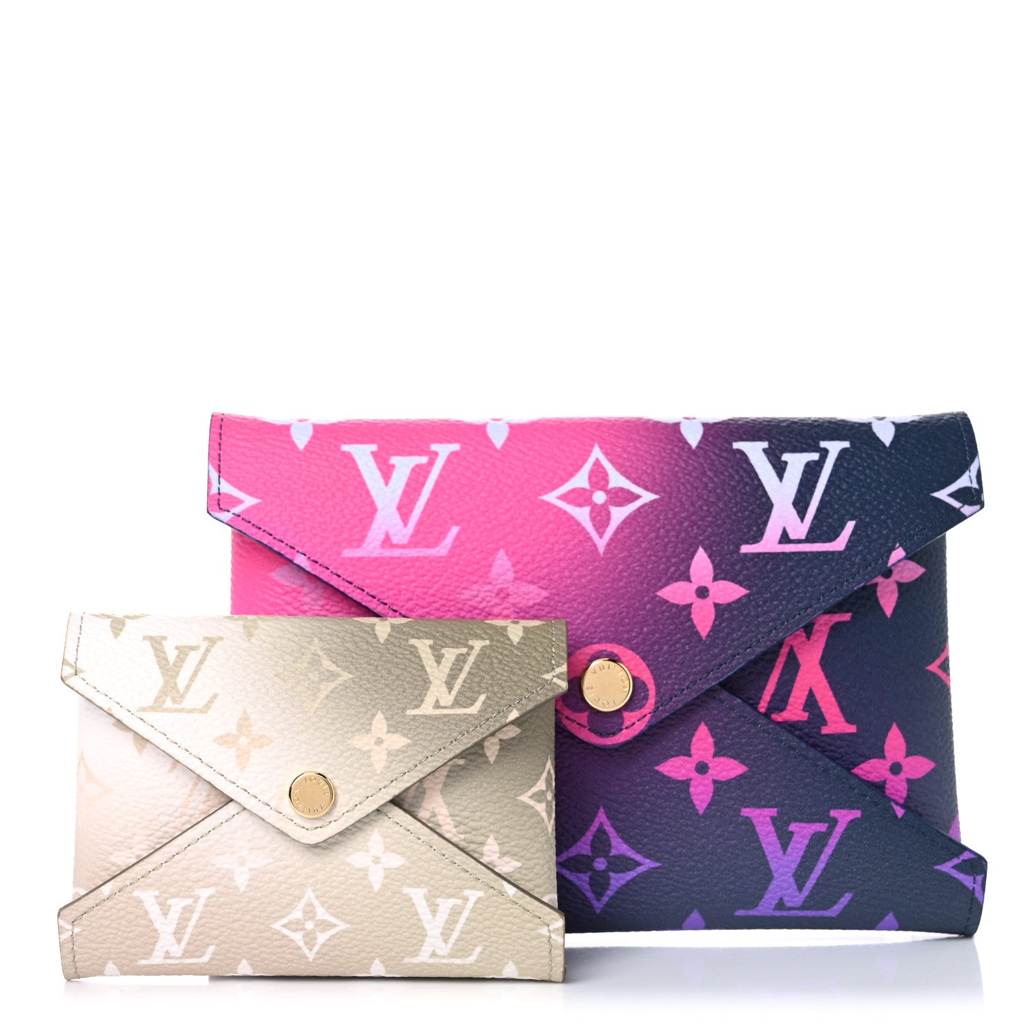 Louis Vuitton Monogram Giant Spring In The City Kirigami Pochette Set Midnight Fuchsia Sunset Kaki 1 of 9