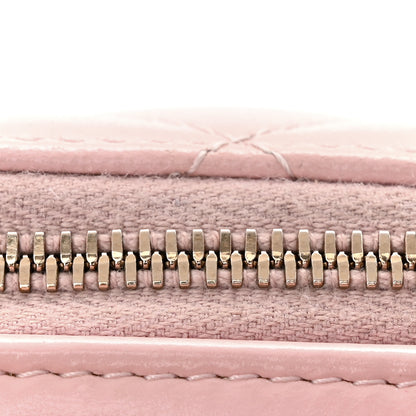 Chanel Glazed Calfskin Quilted Small Top Handle Vanity Case Light Pink 15 of 17