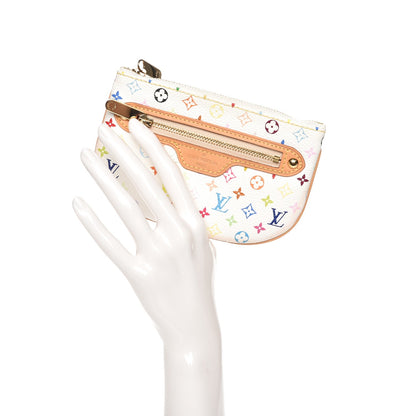 Louis Vuitton Monogram Multicolor Pochette Plate MM White 2 of 7