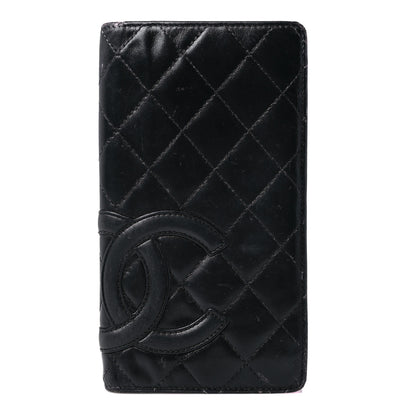Chanel Calfskin Quilted Cambon Yen Wallet Black 1 of 17