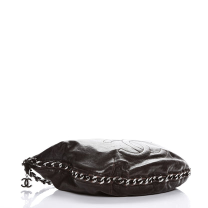 Chanel Glazed Caviar Modern Chain Hobo Brown 4 of 9