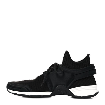 Chanel Stretch Fabric Womens CC Sneakers 39 Black 1 of 9