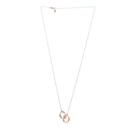 Tiffany 18K Rose Gold Interlocking Atlas Open Pendant Necklace 3 of 5