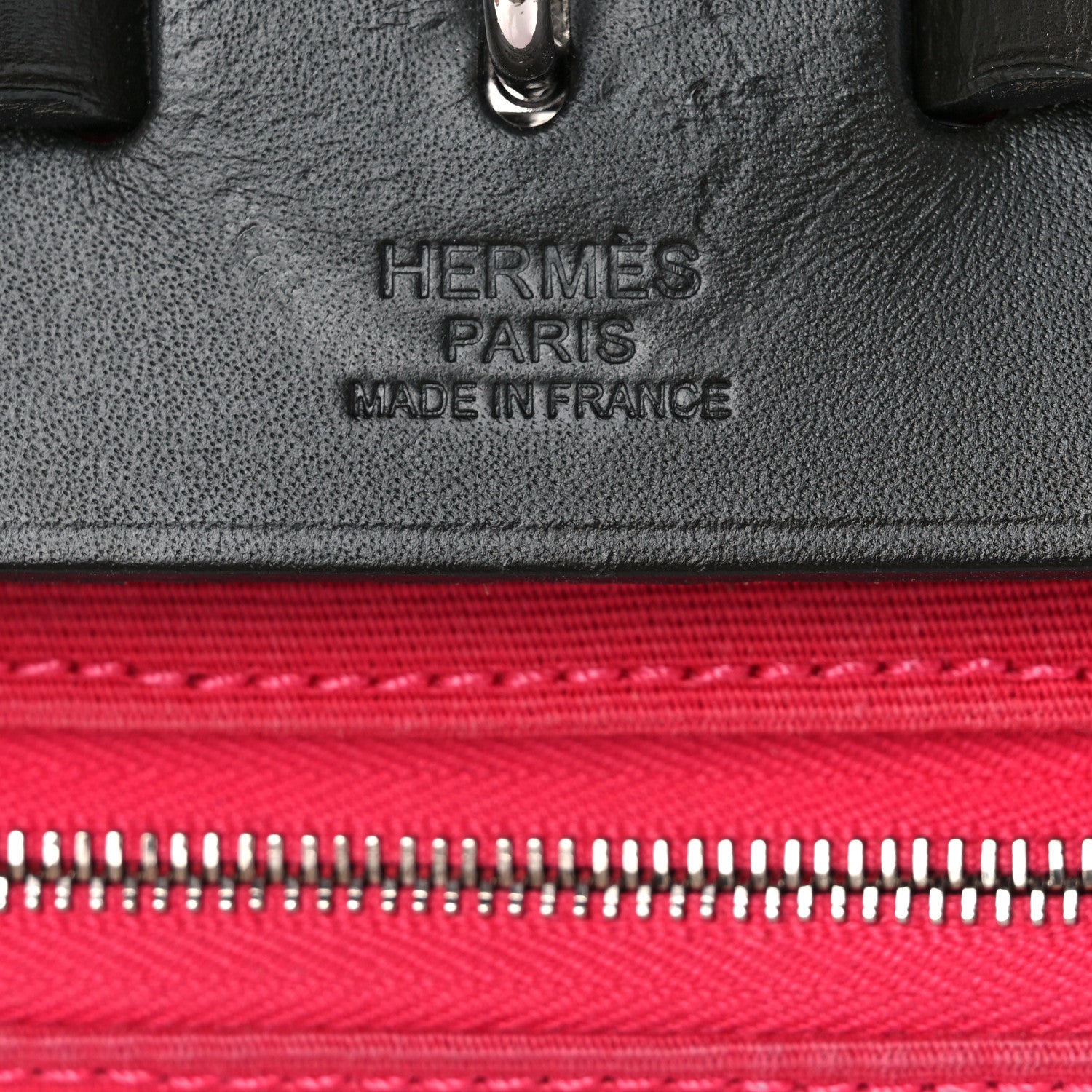 Hermes Vache Hunter Toile Herbag Zip 31 PM Rose Extreme Black 7 of 14