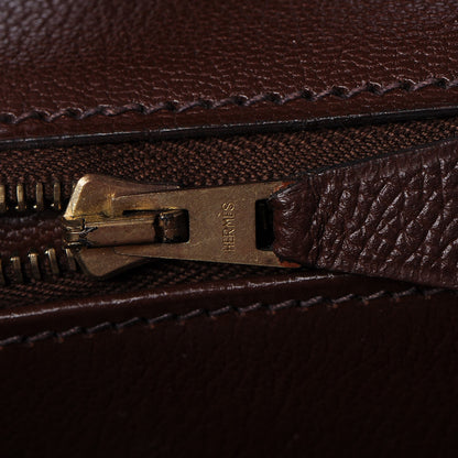 Hermes Courchevel Birkin 35 Chocolate 10 of 36
