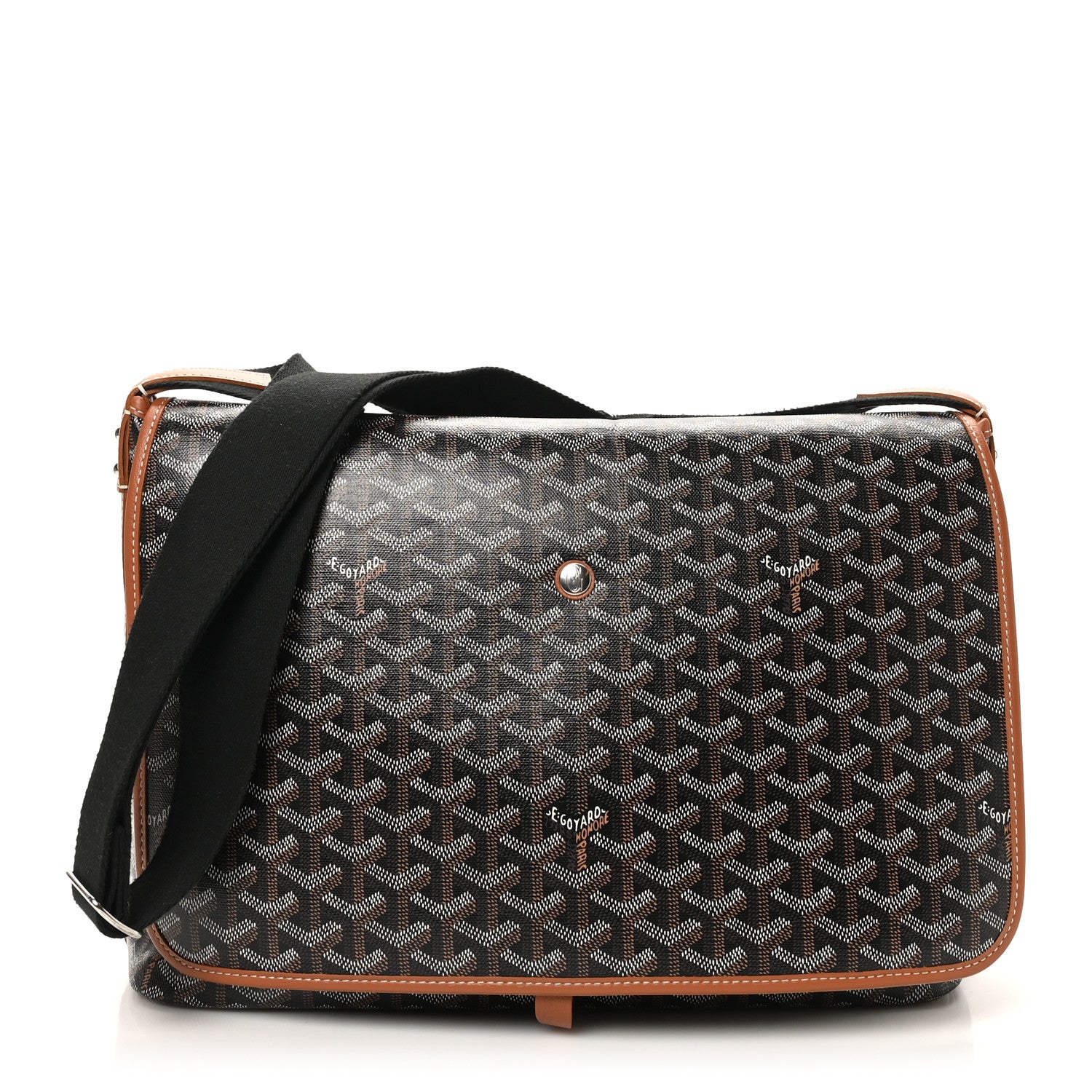 Goyard Goyardine Capetien Messenger Bag Black Gold 1 of 11
