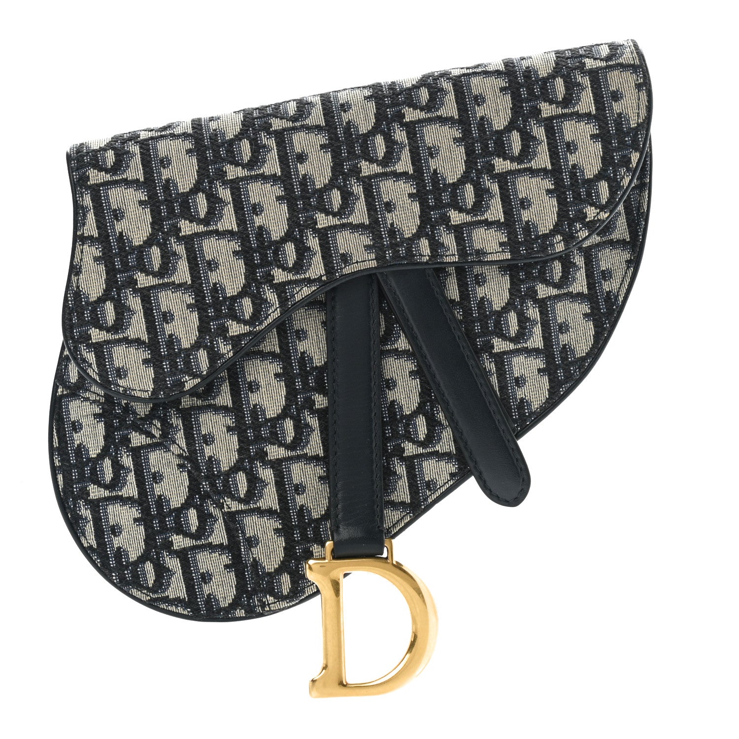 Christian Dior Oblique Saddle Belt Pouch Blue 1 of 8