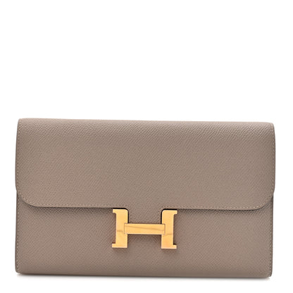 Hermes Epsom Constance Long Wallet Gris Asphalte 1 of 11